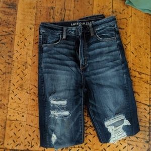 Dark Distressed AE Jeans